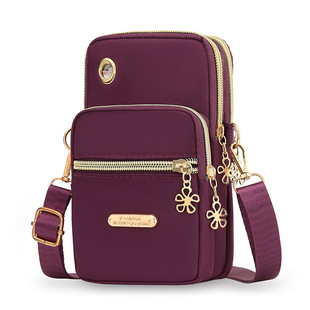 Women's Mini Shoulder Bag Internet Celebrity Live Broadcast New Mobile Phone Bag Versatile Ultra-thin Vertical Running Sports Wrist Bag