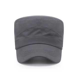 Summer Men's Hat Outdoor Quick-drying Mesh Breathable Sunscreen Flat Top Hat Lightweight Fabric Sunshade Cap New