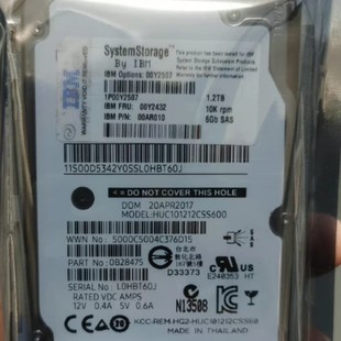 IBM 00MJ145 00Y2430 00Y2503 600G 10K SAS 2.5 V3700 V3500 Жесткий диск