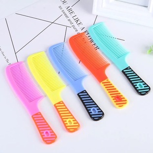 Factory wholesale hair comb household portable plastic color comb massage comb folding constantly thickened medium tooth comb cooked