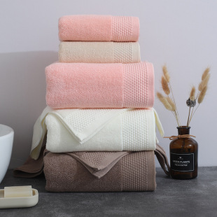 Cotton towel wholesale 32 thick soft and comfortable super plain towel household face towel logo embroidery