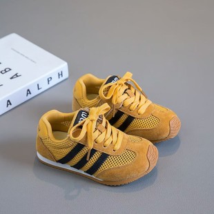 Beloved Foot 2025 Spring/Summer Children's Shoes Children's sneaker Korean Style Light Breathable Casual German Training Shoes for Boys and Girls