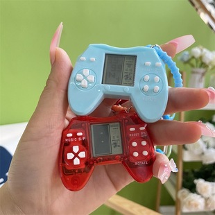 Creative retro mini Tetris handle game machine keychain children cute toy gift small pendant