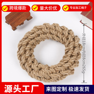 Amazon Hot Pet Toys Оптовая Продажа Новые Устойчивые к укусам Конопляная веревка Игрушки для собак Средние и большие собаки Интерактивная веревка Собака веревка