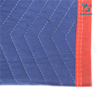 Large Quantity Discount Double-sided Sapphire Blue Fashion Contrasting Color Locking Multi-purpose Furniture Packaging Protective Blanket