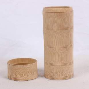 Gao Renjia Covered Fresh Bamboo Tube Steamed Rice Jar Household Steamer Bamboo Wooden Barrel Steamed Egg Bamboo Bowl Commercial