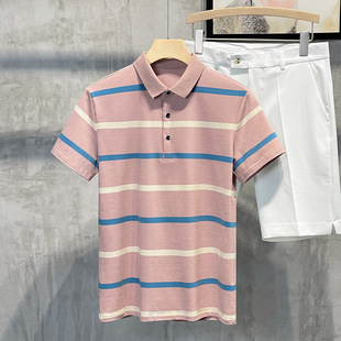 Polo shirt short-sleeved men's father's summer casual T-shirt men's summer business men's lapel half-sleeve top batch