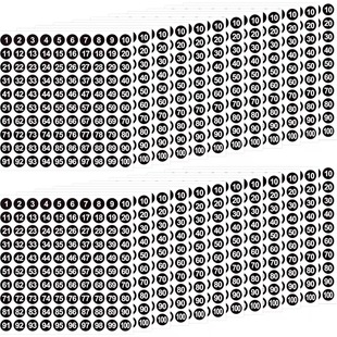 Customized 50 Vinyl Continuous Digital Stickers Small Round Labels Inventory Storage Storage Organization Coding Stickers