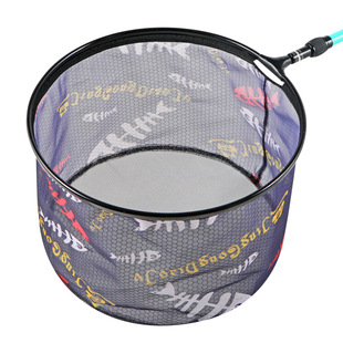 Fishing net head non-hook anti-hanging net pocket ultra-light Net head fishing gear aluminum alloy net head foldable