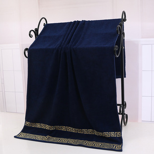 Foreign trade bath towel cross-border direct supply source cotton bath towel longevity word ten thousand word towel bath towel independent packaging