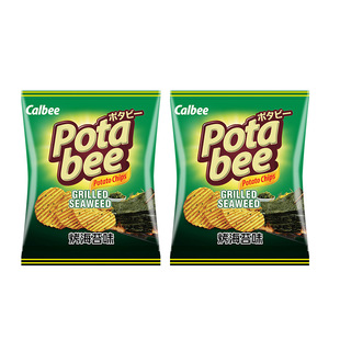 Calbee Indonesia Imported Kalobi Tabi Wave Potato Chips Egg Yolk Seaweed Seaweed Spuffed Snacks