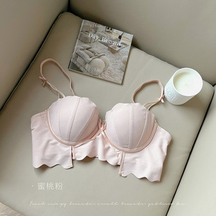 Small Breasts Are Gathered to Make Them Look Bigger, Sweet Intimates for Girls Without Steel Rings, Push-up, Adjustable Bra, Pure Desire Set