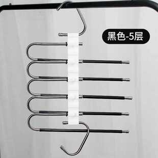 Wholesale Stainless Steel Pants Rack Multifunctional Folding Clothes Hanger Home Magic Storage Rack Wardrobe Pants Clip Pants