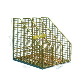 Desk Storage Supplies File Storage Rack for Books A4 Paper Vertical Multi-Layer Iron Art Student Information Bookshelf