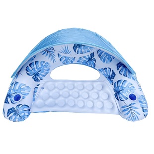 With backrest handle leaves two-color adult underarm circle outdoor swimming pool floating amusement water inflatable swimming ring