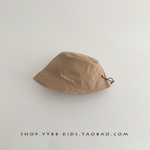 Ins South Korea Children's Hat Spring and Autumn Casual All-match Fisherman Hat Boys and Girls Baby Basin Hat Western Style Bucket Hat