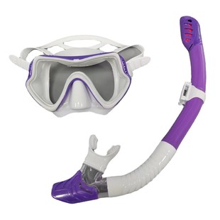 Diving Goggles Breathing Tube Set Men's and Women's New Adult Large Frame Silicone Mirror Swimming Snorkeling Mask Diving Glasses