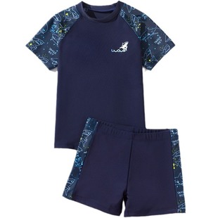 Children's Swimsuit Boys Sun Protection Split New Medium and Large Kidsren Teen Boys Kidsren Baby Hot Spring Swimsuit Wholesale