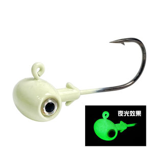 Wholesale lead hook color fish eye lead hook 7g10g14g spray paint eyes barbed hook Luya fishing gear