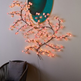 LED Branch Light Rattan Light Flexible Atmosphere Light Phalaenopsis Cherry Blossom Plum Blossom Interior Wall Decoration Styling Light