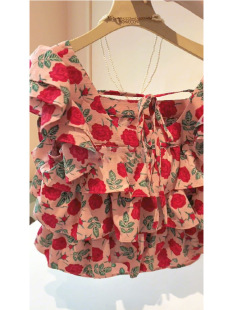 10944# artistic gentle suit elegant socialite salt sweet Denim dress summer for children