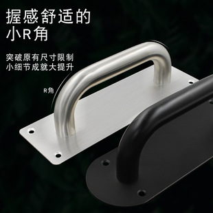 Thickened Stainless Steel Door Handle Wooden Door Open Handle Push-pull Board Fireproof Door Passage Door Handle Escape Handrail