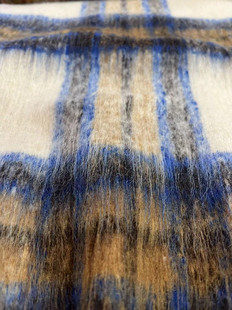 Шерстяная шерсть в наличии Shun Wool Большая клетчатая одежда для пальто/обувь Шапки/Ткань для багажа Ткань Shaoxing Fabric