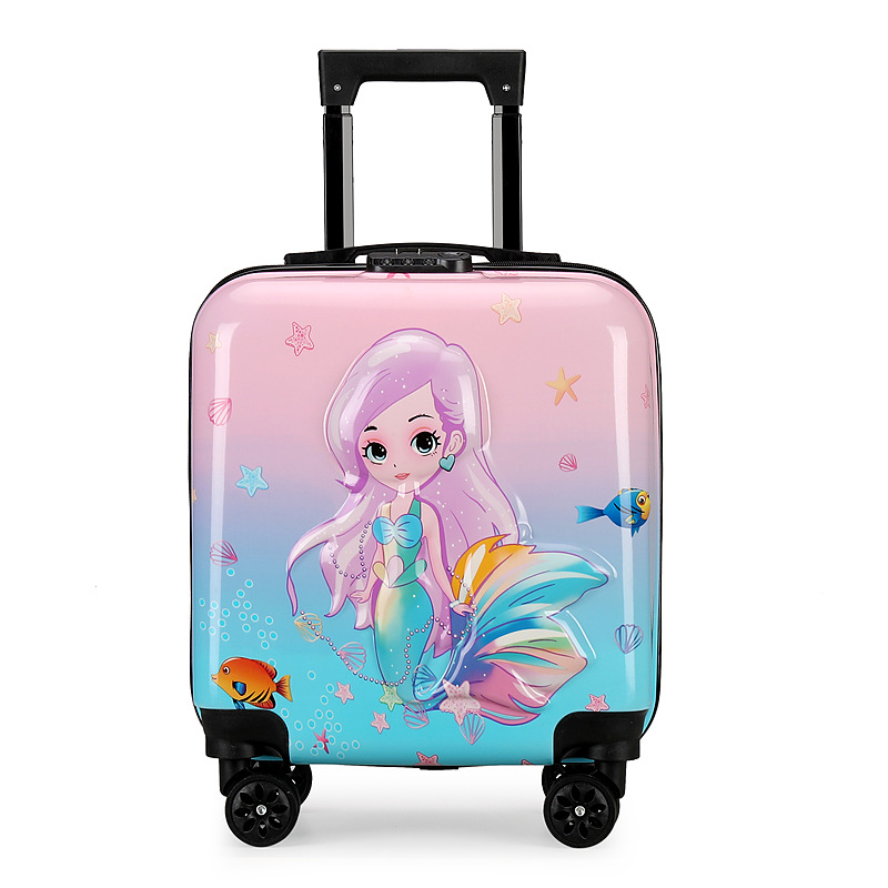 New 3D Cartoon Children's Luggage with Universal Wheels, Quiet Boarding Suitcase, Travel Trolley Case Wholesale