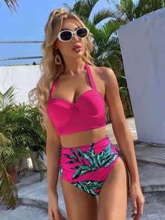 Yuzhe 2025 New Bikini Sexy Women Split Swimsuit European and American Bikini Hard Bag Cross-border Swimsuit Women