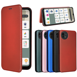 Применимо Sharp AQUOS Wish5 чехол чехол для телефона, откидная крышка, магнитная пряжка, карточка, углеродное волокно бизнес-кобуры