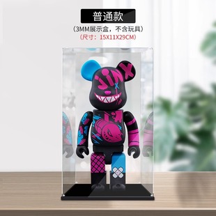 Строительный медведь bearbrick400 % акриловая витрина коробка для насилия