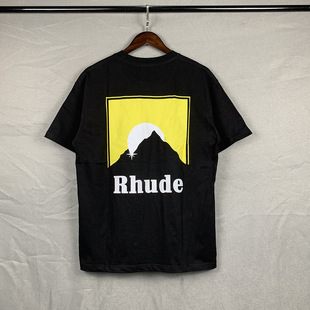 High Street Beauty Tide R Card Coconut Crown Coconut Racing Casual All-match Short-sleeved T-shirt for men and women T02