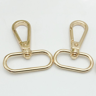 in stock wholesale luggage handbag hook pet dog buckle webbing lanyard hook key chain zinc alloy denier tail buckle