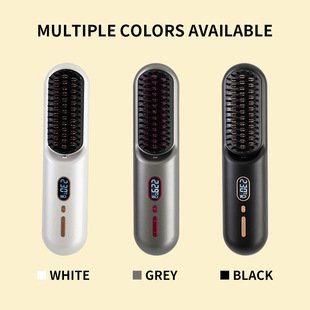 New wireless charging hair straightener wet and dry hair straightener household bedroom mini portable negative ion hair straightener