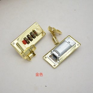 Factory in stock luggage password lock toolbox fixed lock anti-theft left and right combination lock with key buckle inside and outside