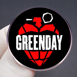 Green Day Рок-группа брошь Панк музыка значок металлический сплав аксессуары
