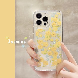 Свежий тюльпан x подходит для Apple 13Pro Max чехол для телефона iphone16 прозрачный 15 анти-падение XR мягкий 14
