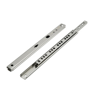 17mm wide two-section narrow two-way drawer slide rail small slide rail two-section gift box steel ball track