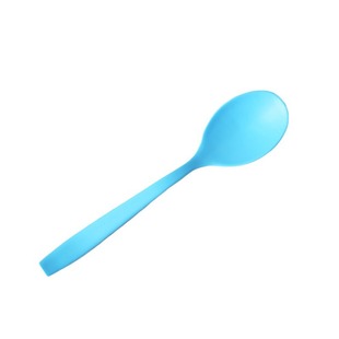 Disposable frosted handle dessert spoon color thickened curved handle arc spoon ice cream spoon soup spoon fruit spoon