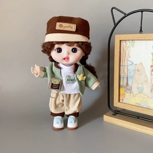 Шарнирная кукла с милым лицом набор подарок девочке на день рождения
