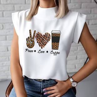 YSK3123K series European and American new fashion white printed jacket-positioning printing