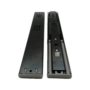 Zhuoye 45 Wide Rebound Three-Section Drawer Track Handle-Free Thickened Mute Press Type Automatic Press Guide Rail