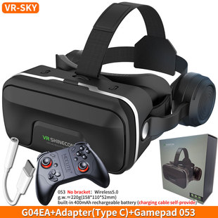 Cross-Border Dedicated Link Vr Glasses G04Ea Enlarged Head-Mounted Smart Gaming Glasses Stereo Theater 3D Glasses