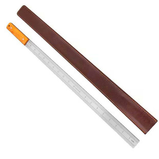 Ruler Stainless Steel Car Tool Longquan Hardened Steel Knife High Hardness Defense Ruler Household Small Ruler Wooden Handle Ruler