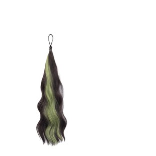 Self-winding hair bundle ponytail female dopamine highlighting braided hair increase amount color hair bundle simulation hair atmosphere long curly hair