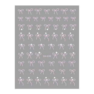 Redanco new 3D flat explosive lines bow nail stickers three-dimensional adhesive nail stickers DH-838