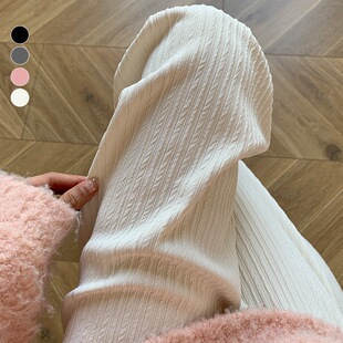 Spring/Summer 2023 New Cloud Knitted Wide Leg Pants Women's High Waist Dipping Narrow Style Straight Casual Pants for Women