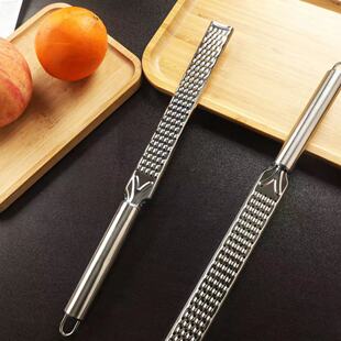 Stainless Steel Grater Long Cheese Cheese Scraping Chocolate Ginger Garlic Lemon Fruit Scraping Kitchen Workpiece