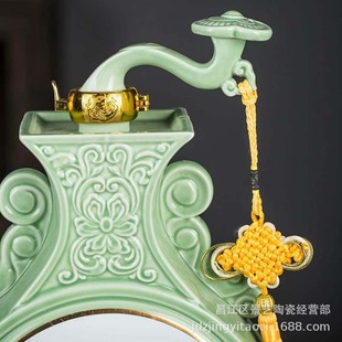 Цзиндэчжэнь Керамическая бутылка вина 5 кг Упаковано С удачи и Руи Ремесло Вино Jar Бытовая запечатанная Памятная Коллекция Винный набор