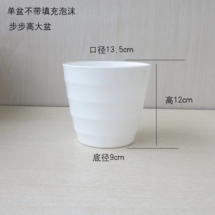 Factory Direct supply balcony plastic flower pot supply balcony flower pot round plant flower pot thickened plant flower pot